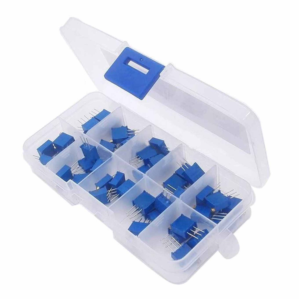 [99188730] Potentiometer Kit E52 50pcs 3296W Multi-Turn Trimmer Resistor
