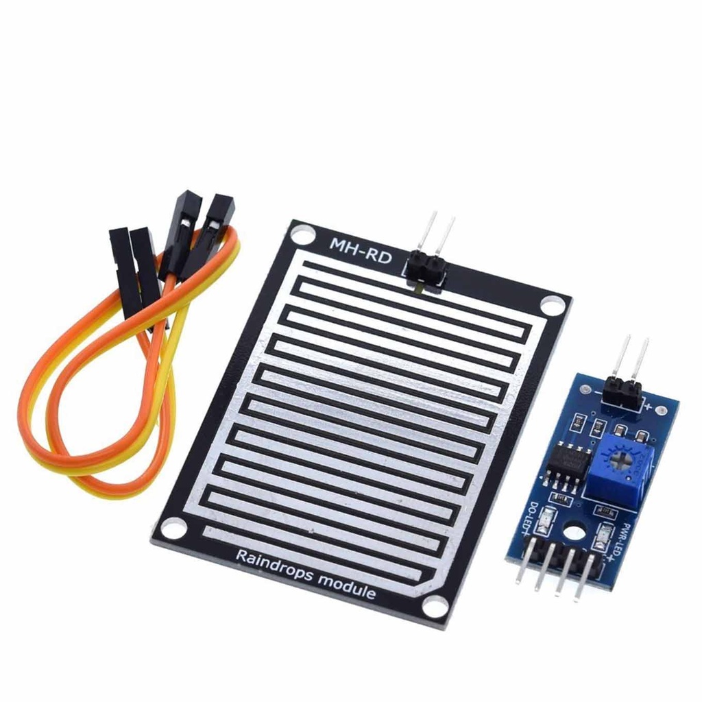 Water Raindrops Detection Sensor 3.3-5v Single Side Copper With Amplifier