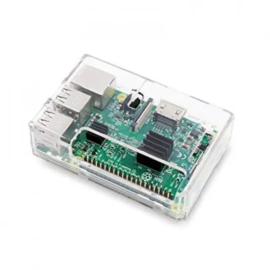 [99188944] Raspberry Pi 3 Model B Case Enclosure Transparent Without Fan