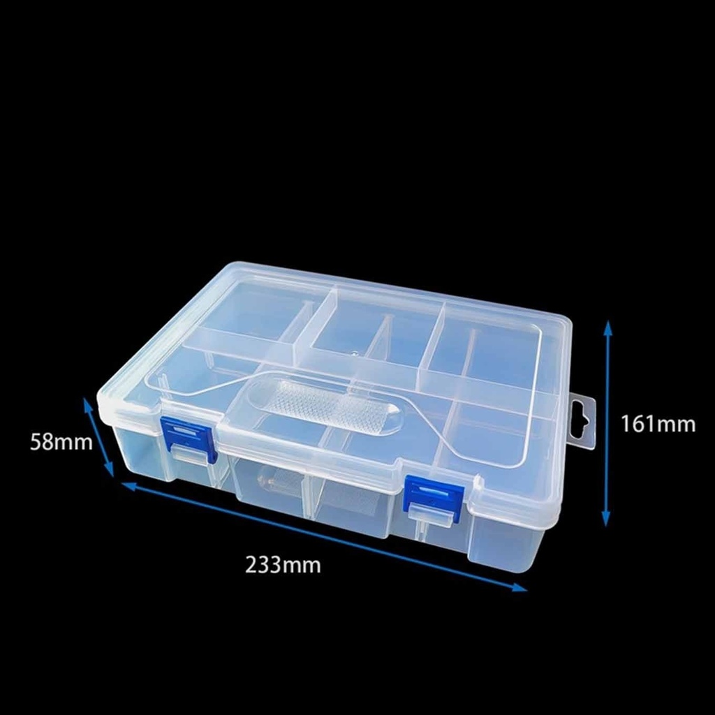 Storage Box Empty Grid Plastic Case for UNO Kit 22.5*15.5*6cm