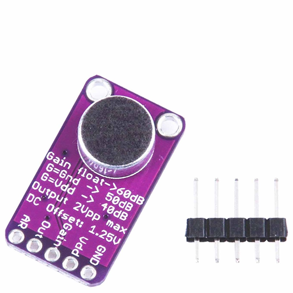 Microphone Sound Detector With Amplifier Module MAX9814