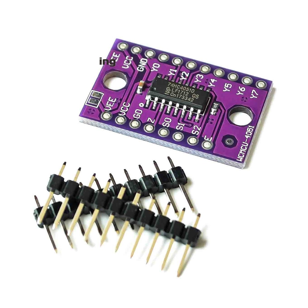 MUX 8 Channel Analog Multiplexer 74HC4051 Purple