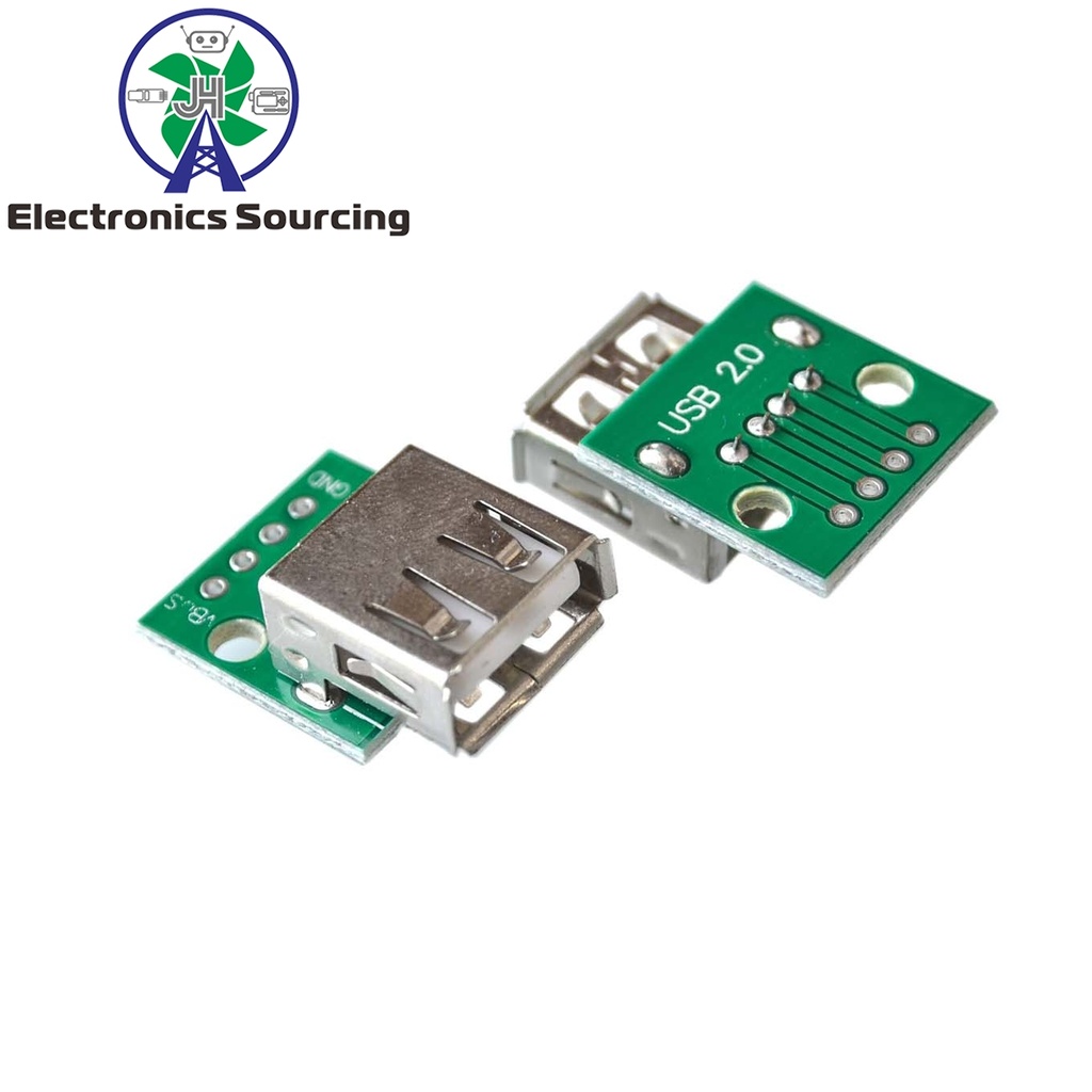 Adapter USB Female Type-A TO 4 Pins DIP Breakout