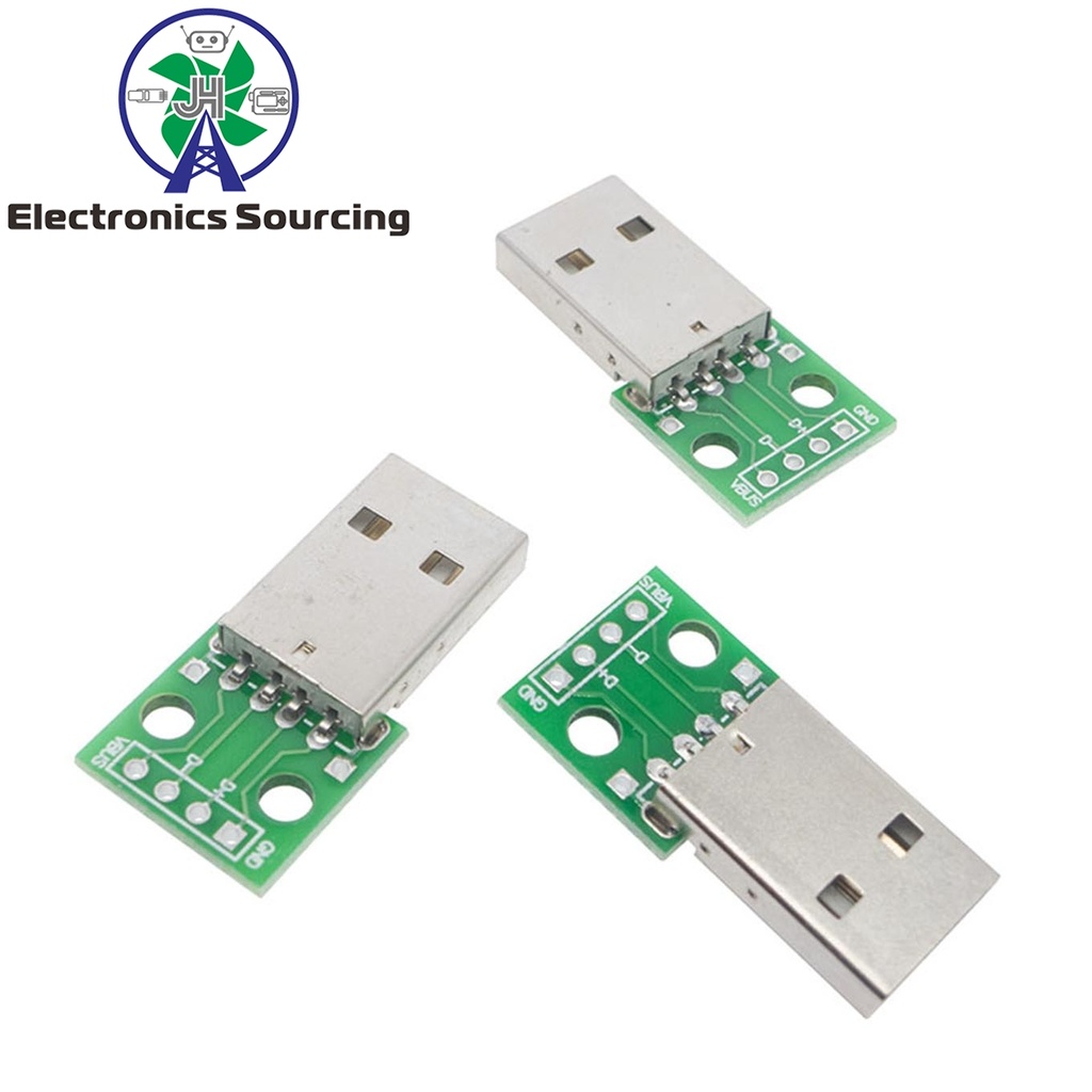 Adapter USB male Type-A TO 4 Pins DIP Breakout