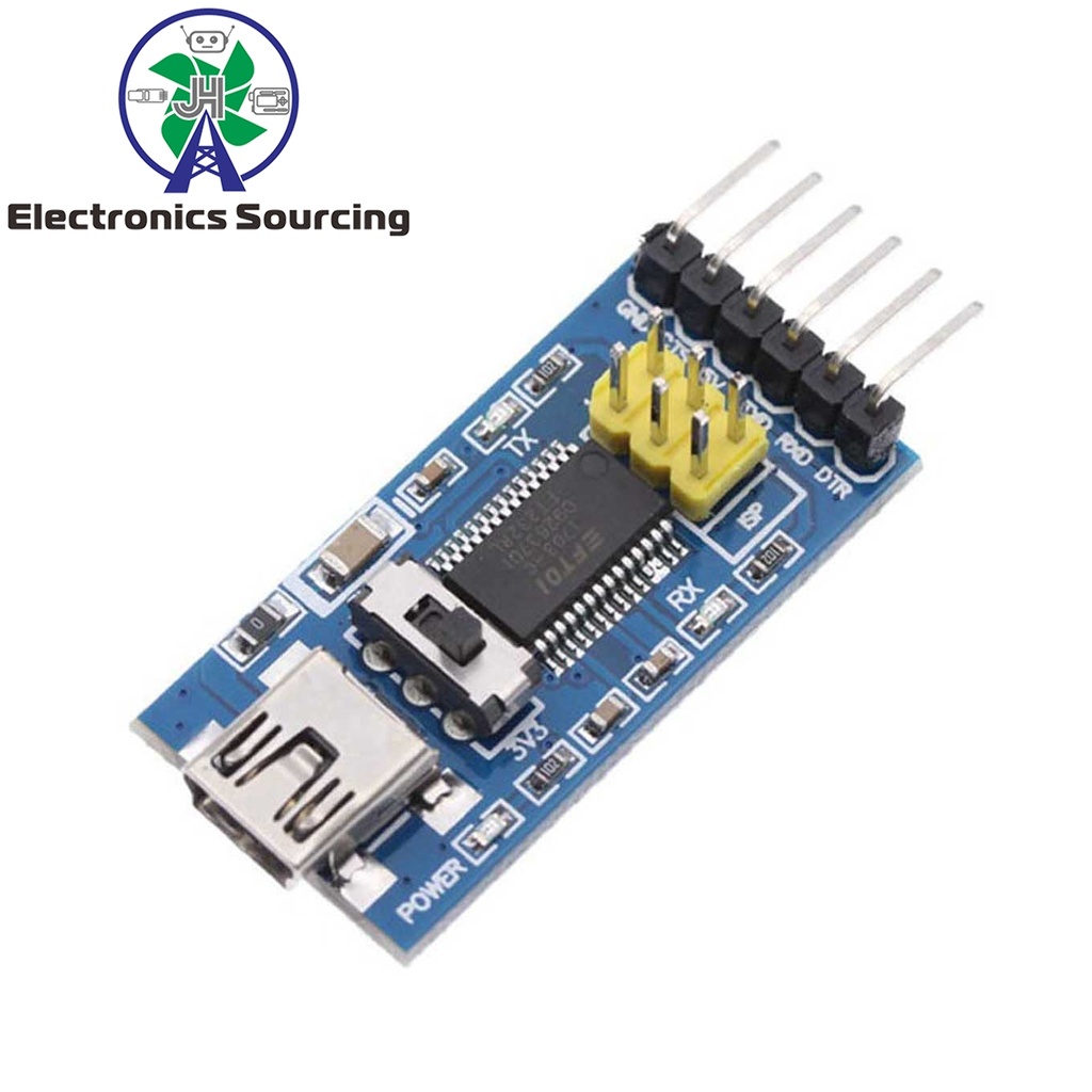 USB To TTL FTDI FT232RL Serial IC Adapter Converter Module 3.3V 5V