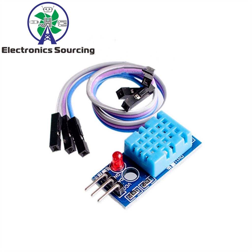 DHT11 Temperature And Humidity Sensor Module With DIP Red LED