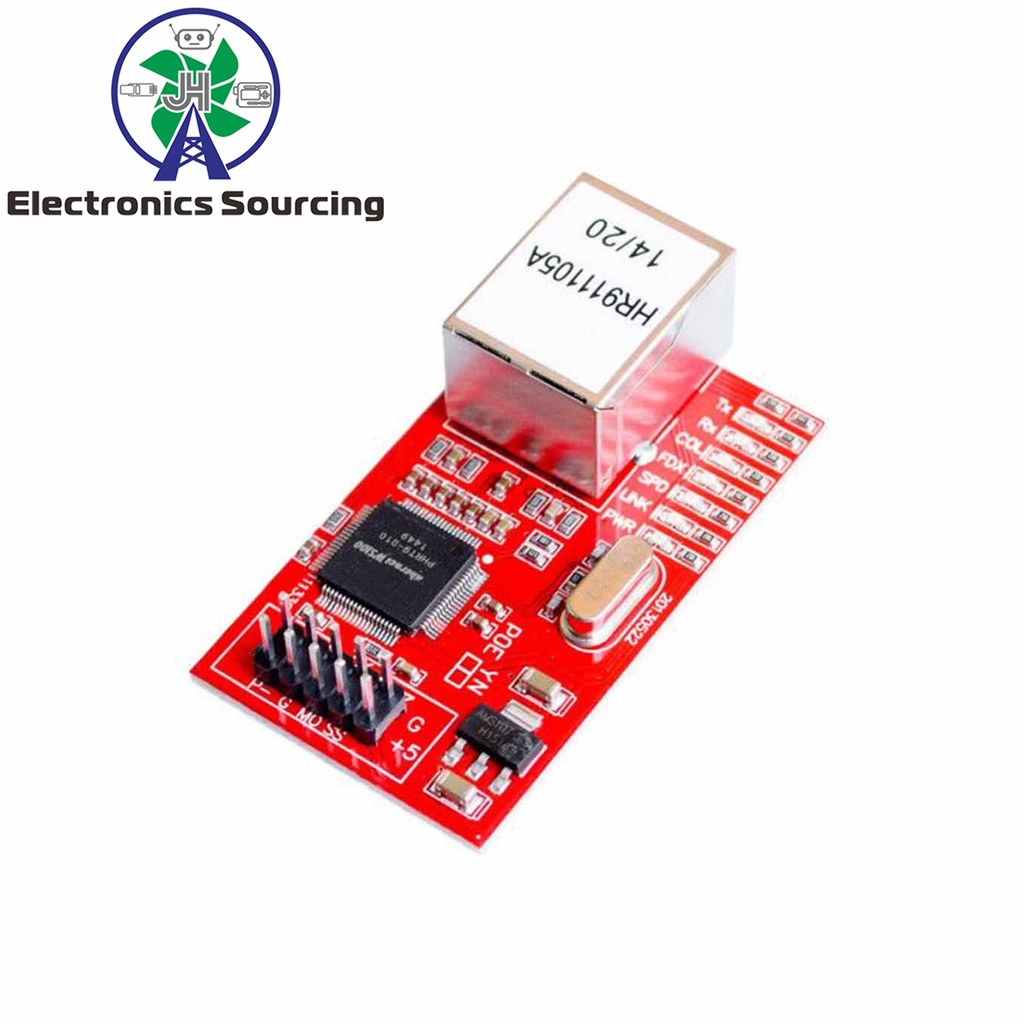 Ethernet W5100 Module Nano Red 10 Pins