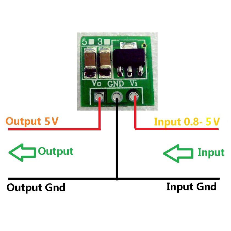 DC-DC Very Small Step-UP Boost Voltage 0.8 - 3.3v To DC 3.3v Converter Module (Per Piece)