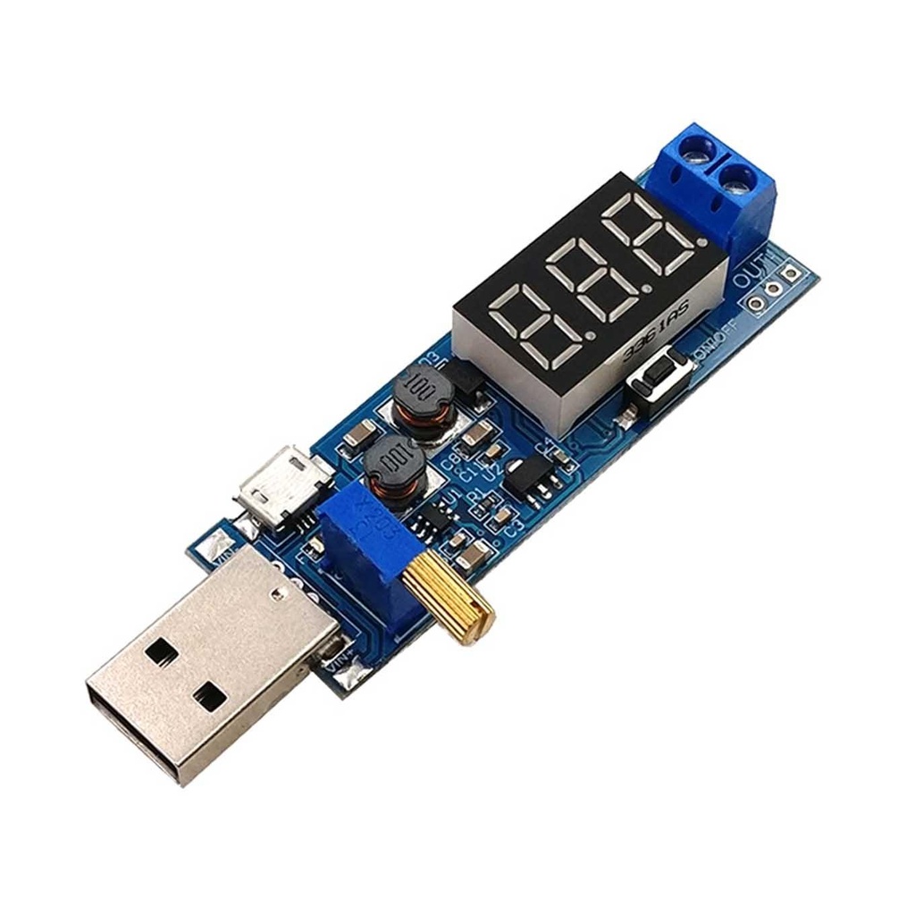 DC-DC USB Adjustable Buck-boost Power Regulator Module Desktop