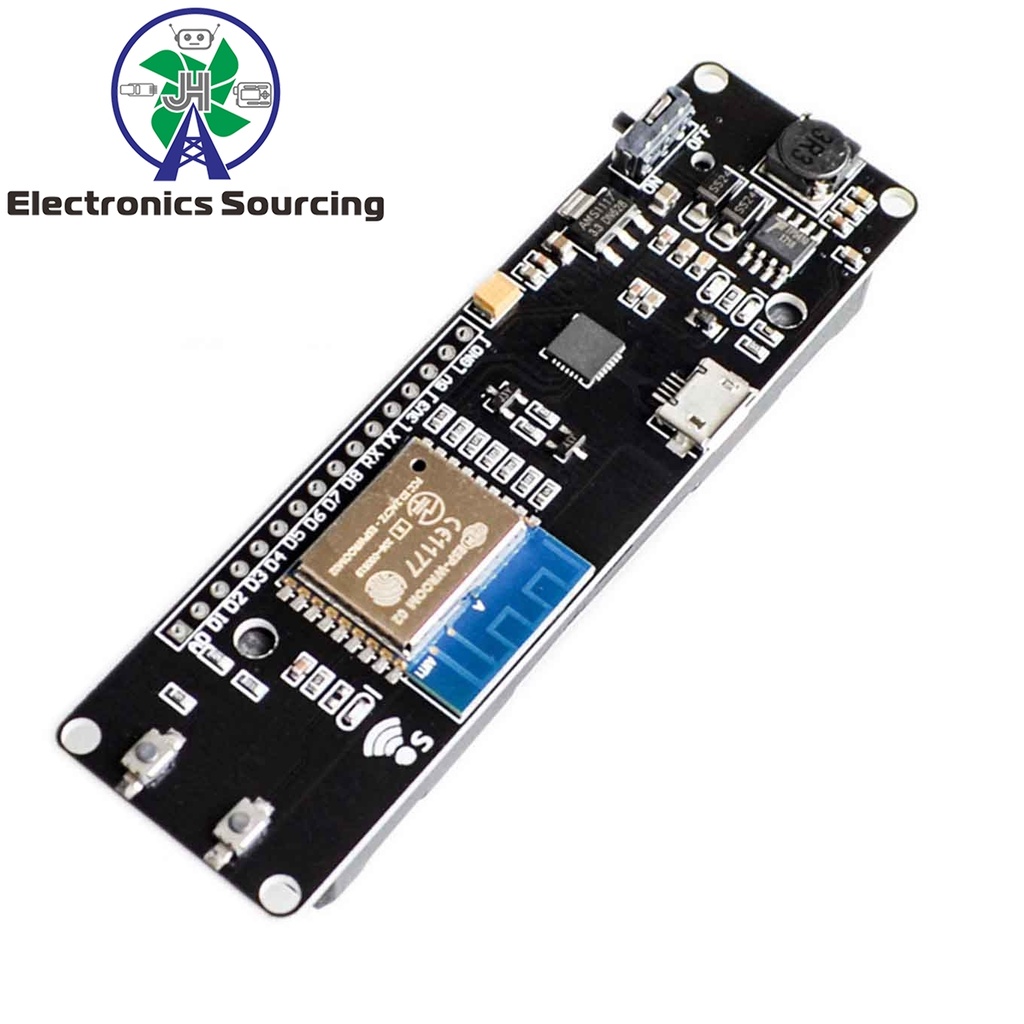 Wemos ESP8266 Wroom D1 Mini WiFi Module 18650 Battery Holder Onboard