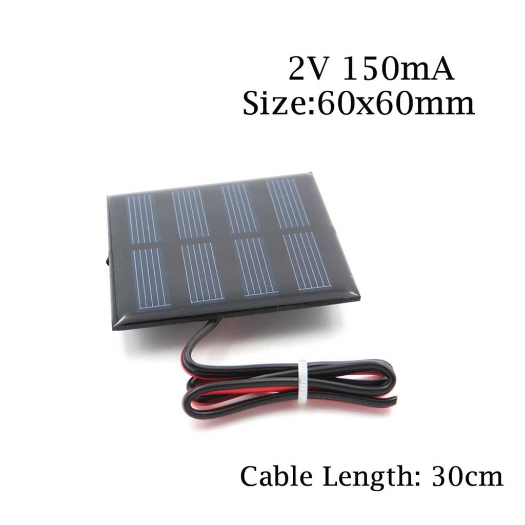 Solar Panel 5V 80ma 60x60mm - Without Wire