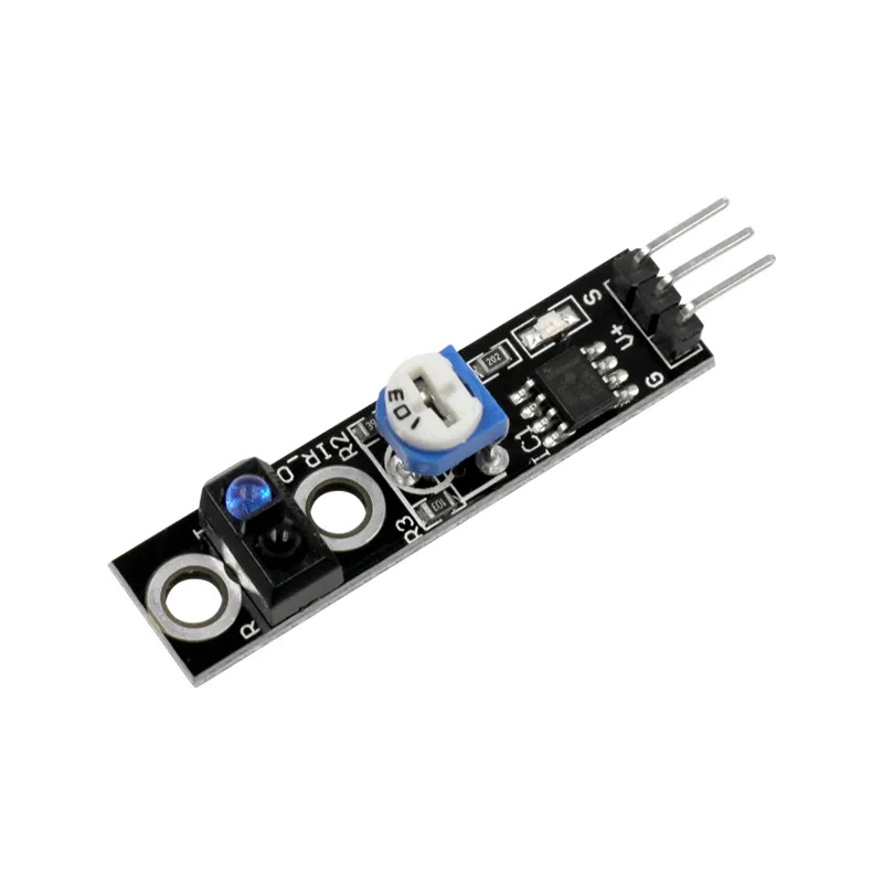 Line Follower 1 Channel Infrared Tracking Detection Sensor On the Front TCRT5000 With 1 Pot