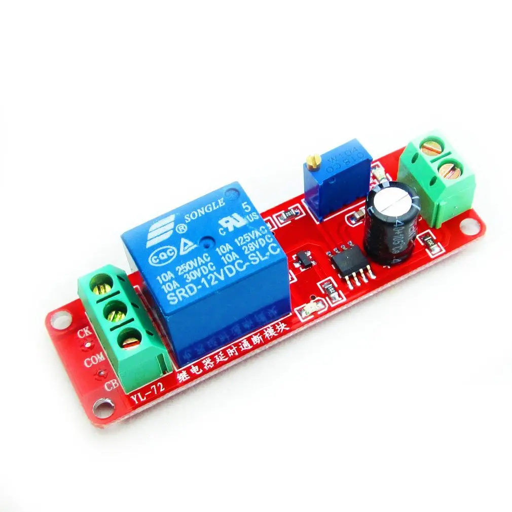 Relay Module Timer Adjustable Delay NE555 DC 12V