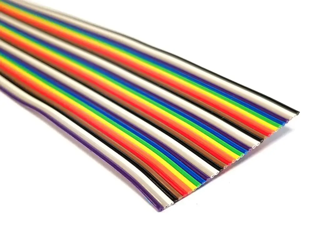 Wire 40P Rainbow Ribbon Wires 1 Meter