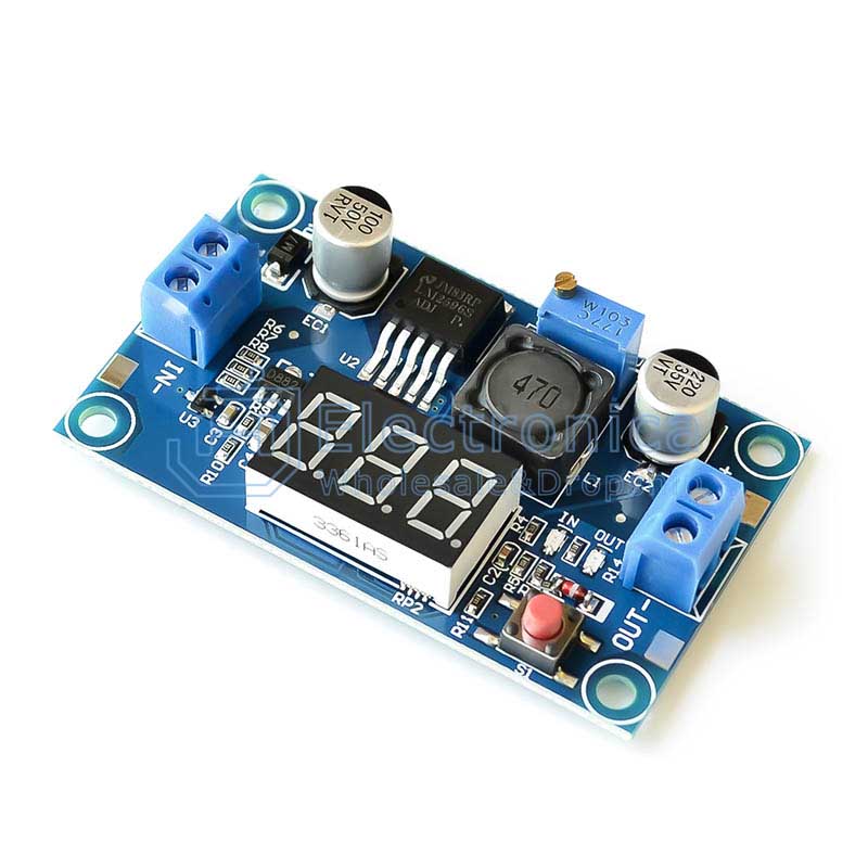 DC-DC Step Down Adjustable Voltmeter Buck Converter Power Module 4-35V LM2596