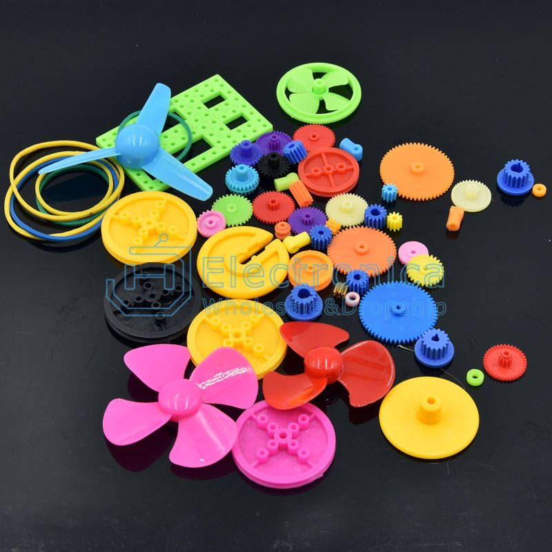 Robot - Plastic 55 Transmission Reduction Colorful Parts For DIY Motor Gear Box
