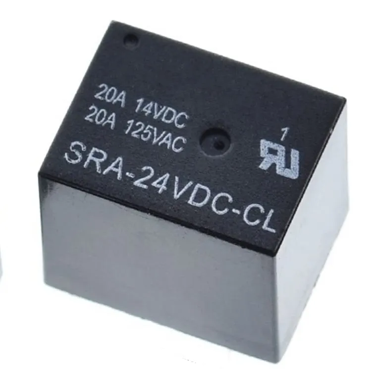 Relay 24V DC Power Black (Per Piece)