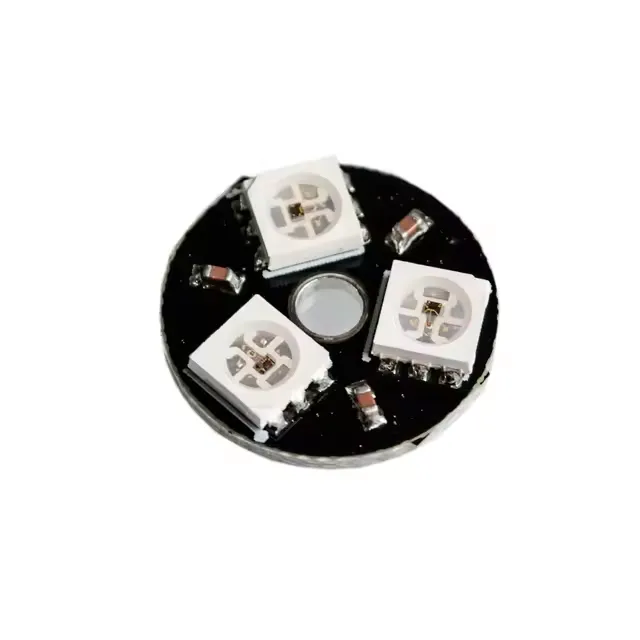 [99188376] LED Circle RGB 3 LED NEOPIXEL Compatible WS2812 5050 Board