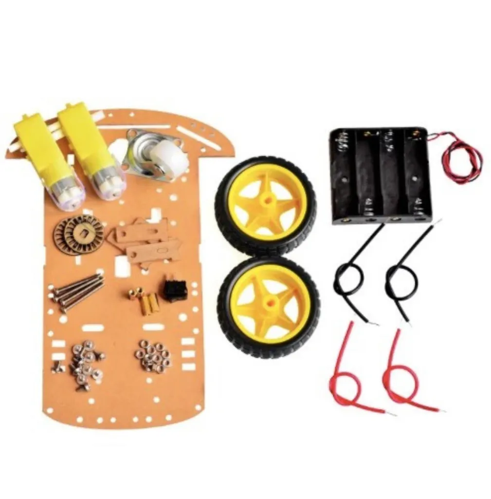 [99188505] Robot 2WD Tracking Obstacle Intelligent Car Transparent DIY Kit