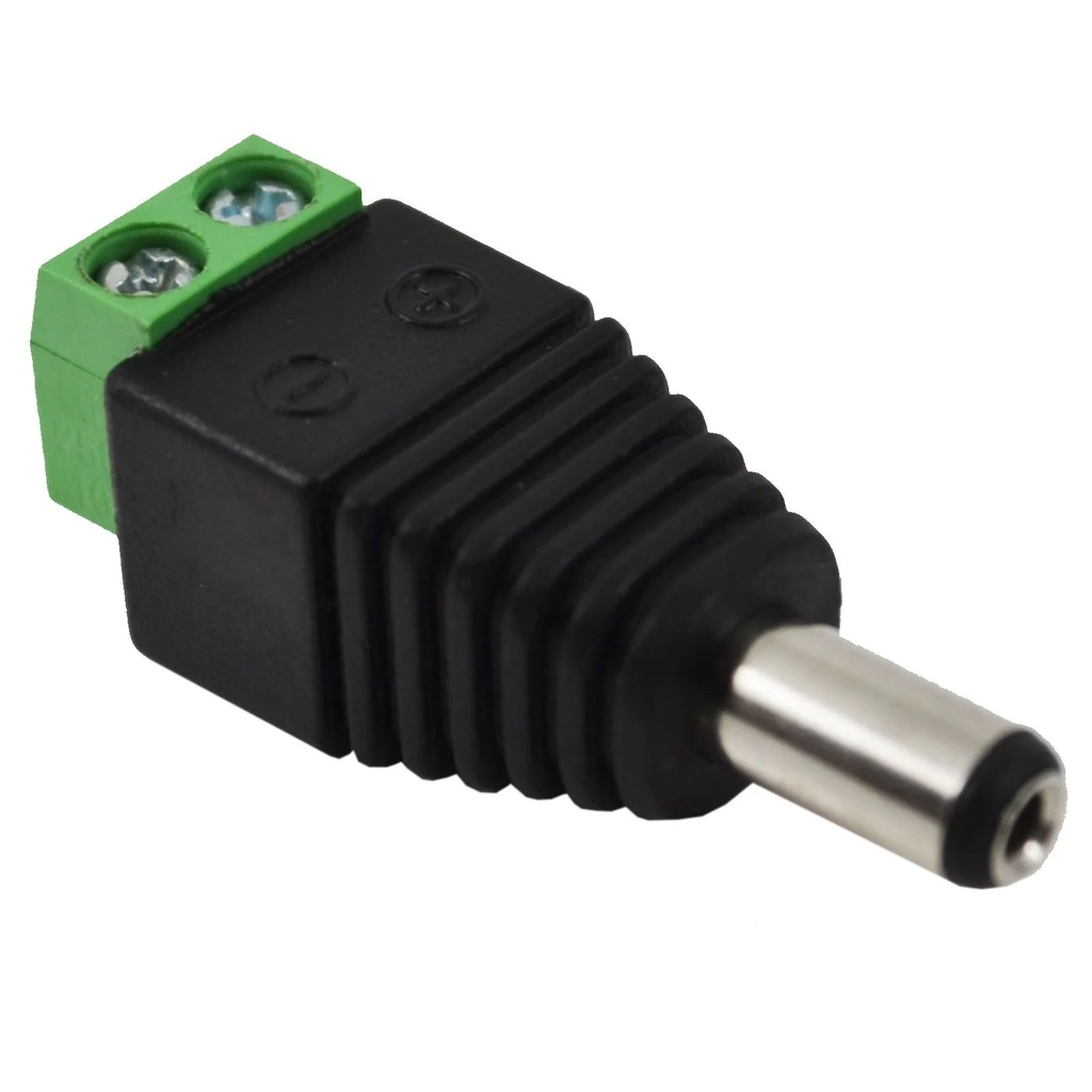 Connector Screw Male Cctv Cameras 2.1mm X 5.5mm Male Dc Plug