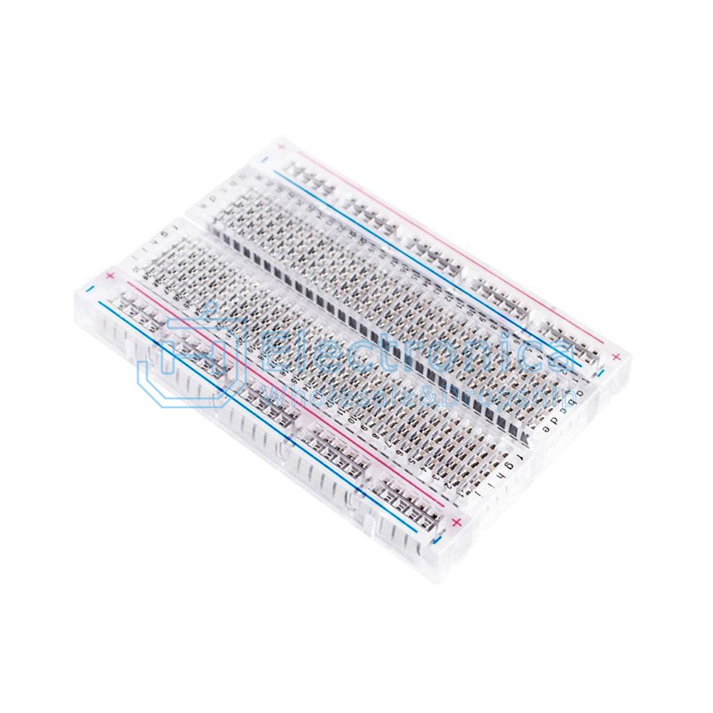 Breadboard Solderless 400 Tie-Points Transparent For Experiments