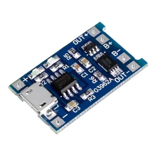 DC-DC Battery Charger Module for LiPo Lithium Battery with Micro USB Port 1A