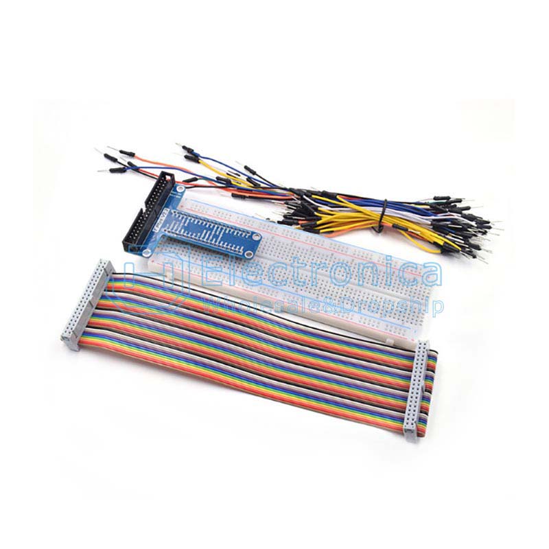 Raspberry Pi Component Breadboard Jumper GPIO T Type Resistors Starter Kit With Box
