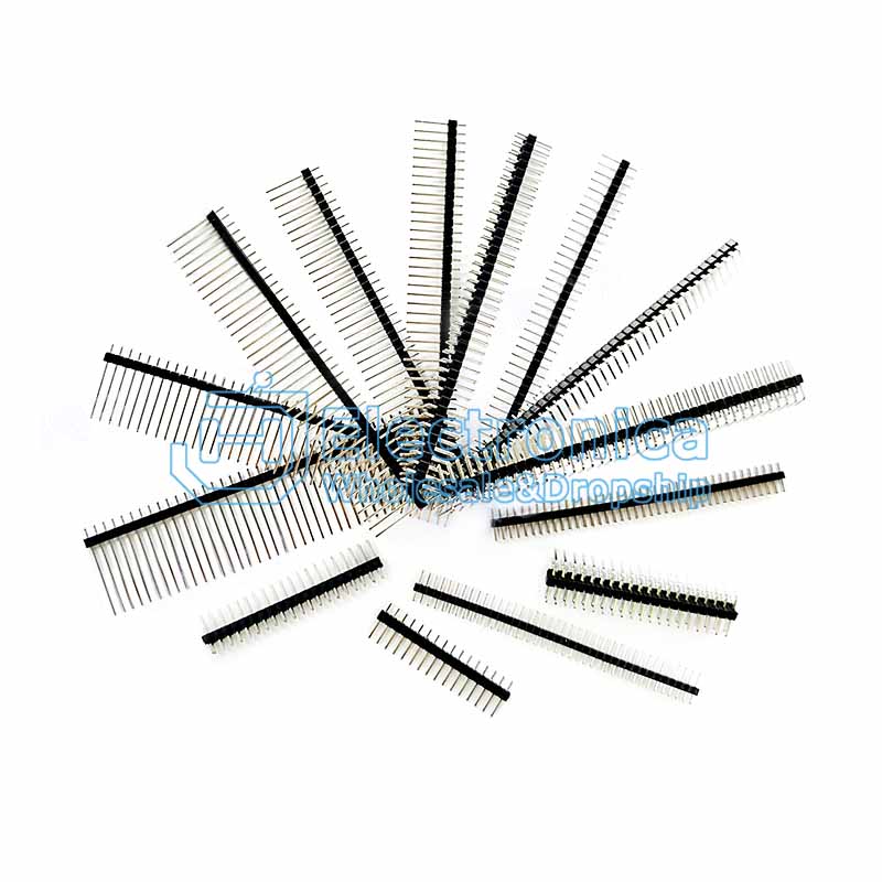 Pin Headers Long Single row 40pin 2.54mm 30mm (Per Piece)