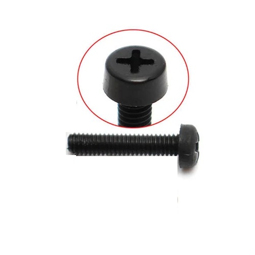Screw Bolts and Screws M2 Black Nylon 1cm (Per 20Pcs)