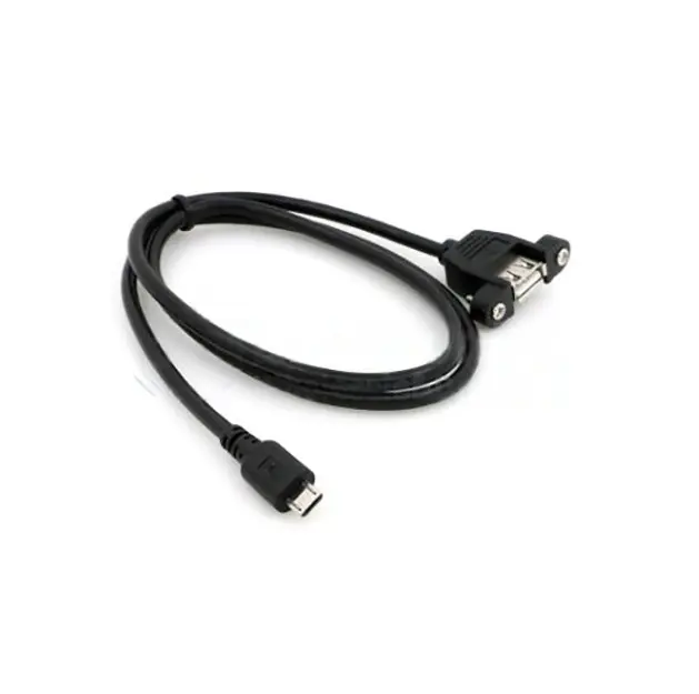 Cable Micro USB Male 5 Pin to USB A 2.0 Female Without Screw 0.3m