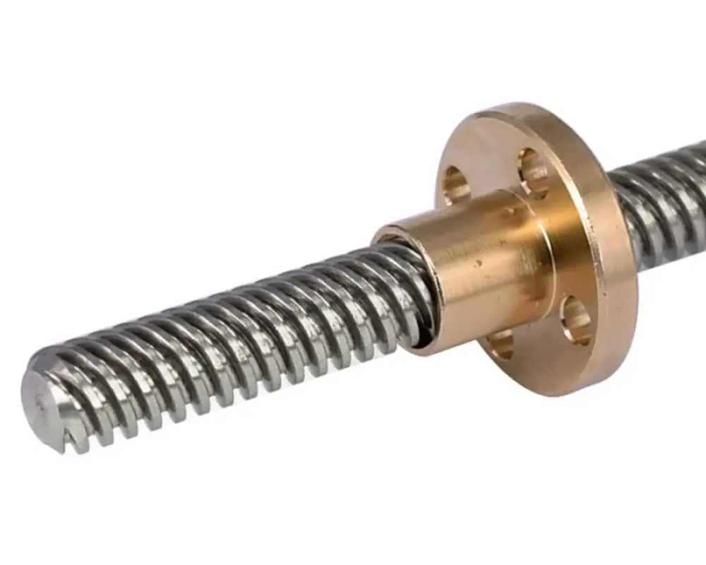 3D Printer Accessories T8 Screw With Nut, Lead 2mm Diameter 8mm (Length 200mm)