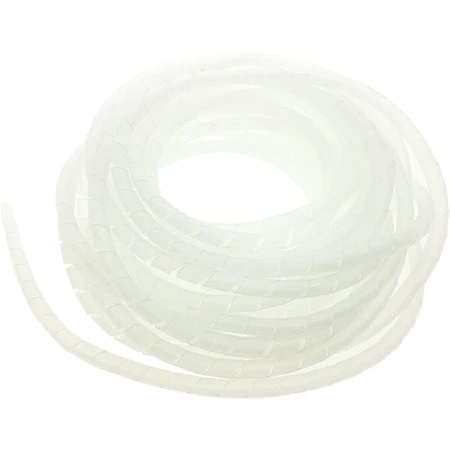 Cable Management Cover Wrapping Tube 8mm White Per Meter