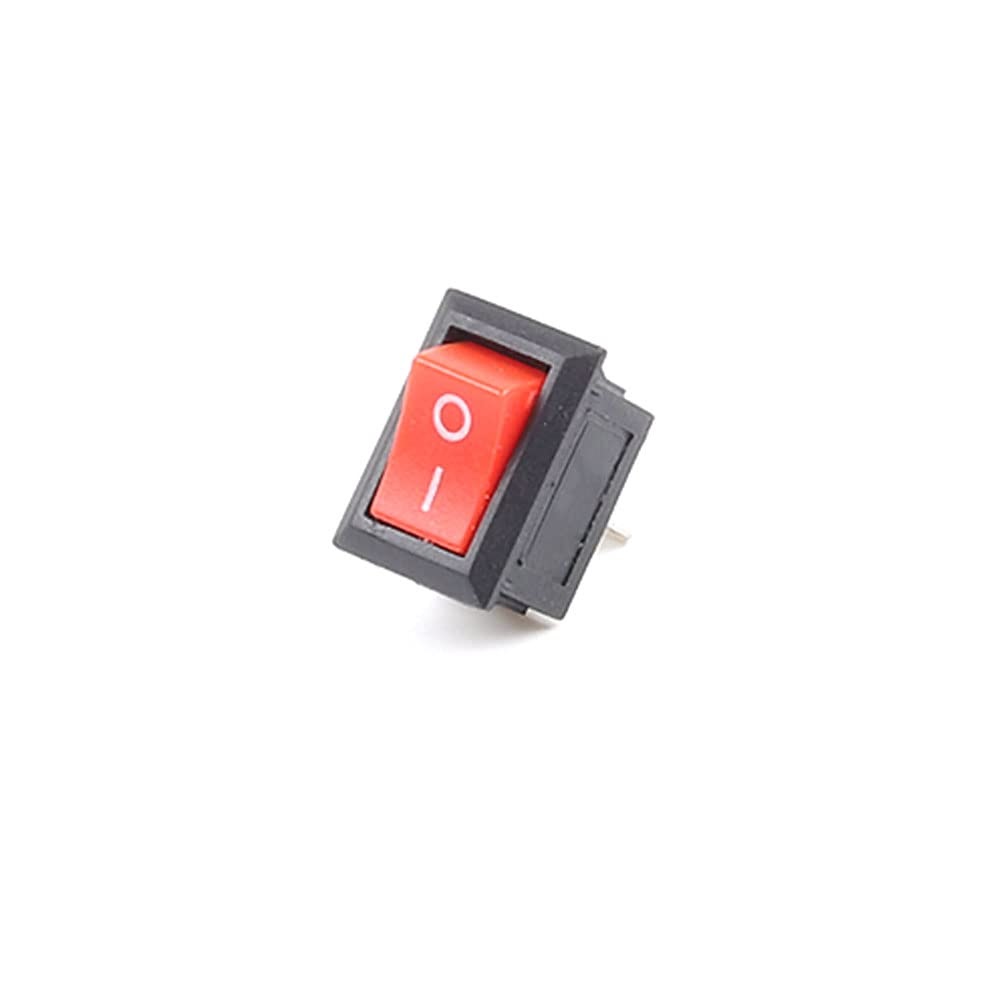 Switch Red Push Button Rocker On/Off 3A Small DC 2Pins KCD11