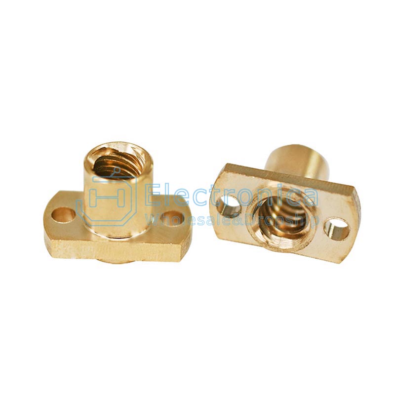 3D Printer Accessories T8 Screw Brass Nut Pitch 2mm Lead 8mm