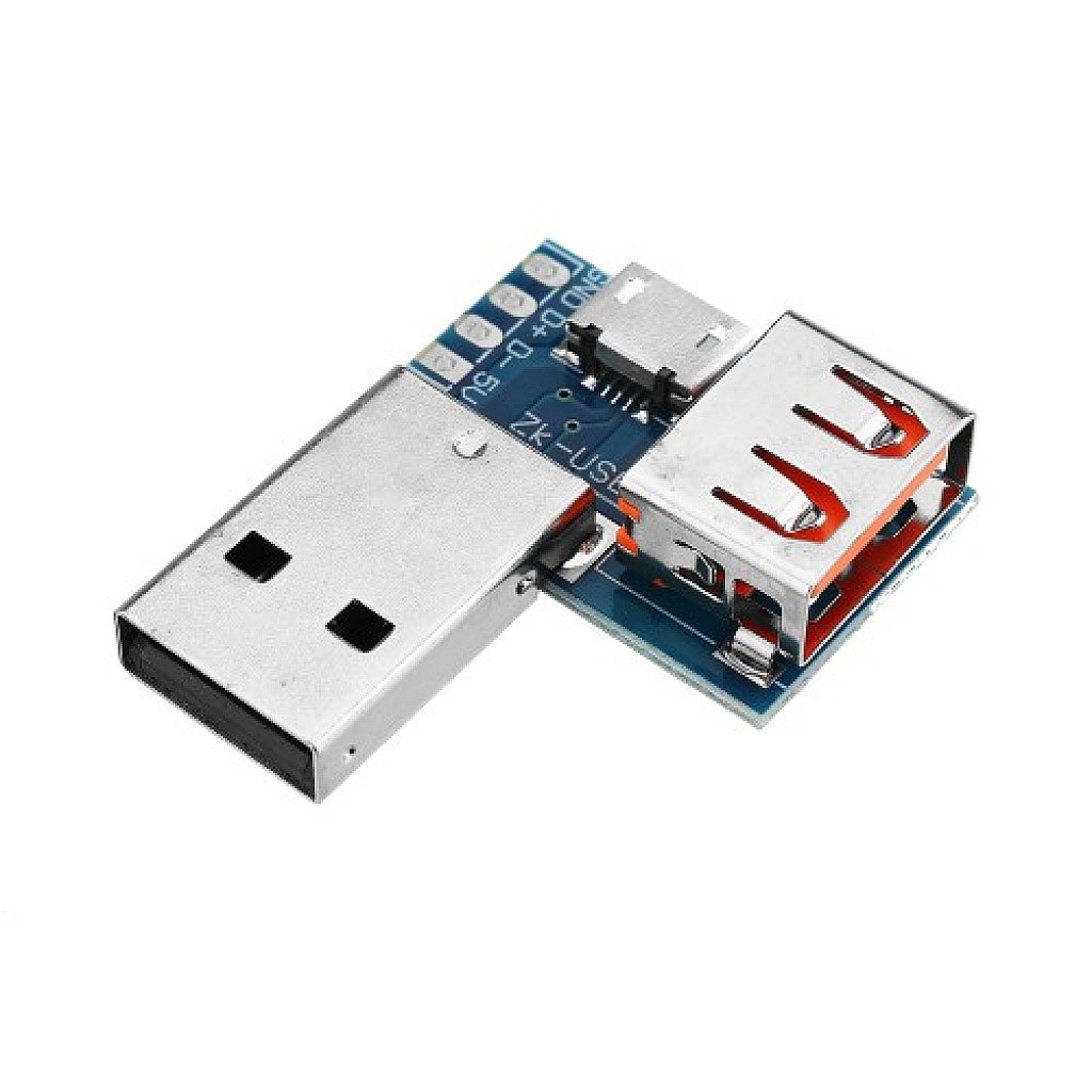 Adapter USB MicroUSB to USB Female Connector Male to Female Header 4P 2.54mm