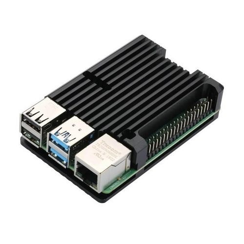 Raspberry Pi 4 Aluminum Case Enclosure Without Fan - Black