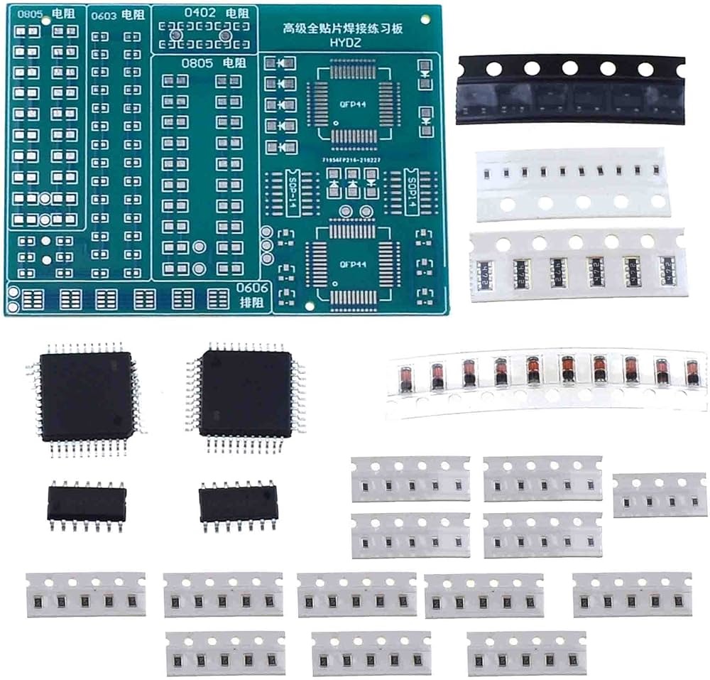 Soldering SMT SMD Practice Board Kit With Component