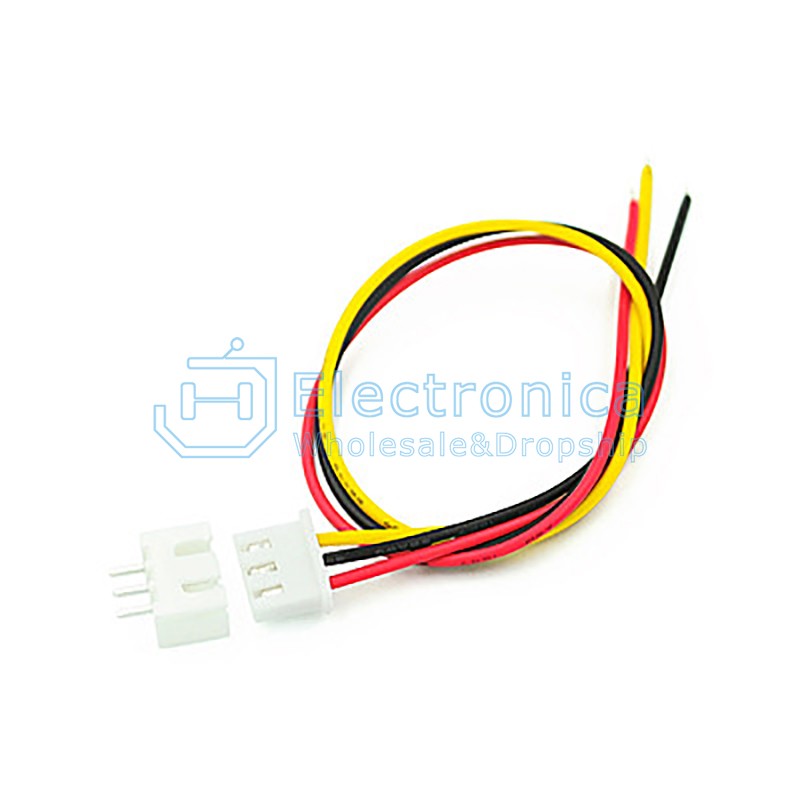 Cable Connector 2Pin to 2Pin JST XH Plug 2.54mm 24AWG with Female Connector