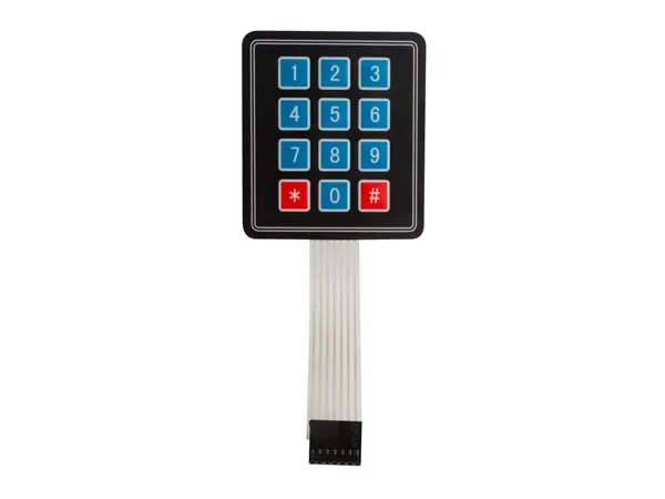 Keypad Membrane Sealed 4X3 Button