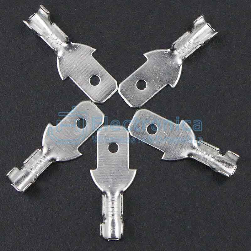Connectors 4.8 Tin-plated Male Tab Non-insulated Cold Wire Terminals 0.5