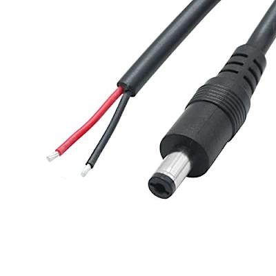 Connectors DC Male Plug with Cable 5.5 x 2.1mm 1M