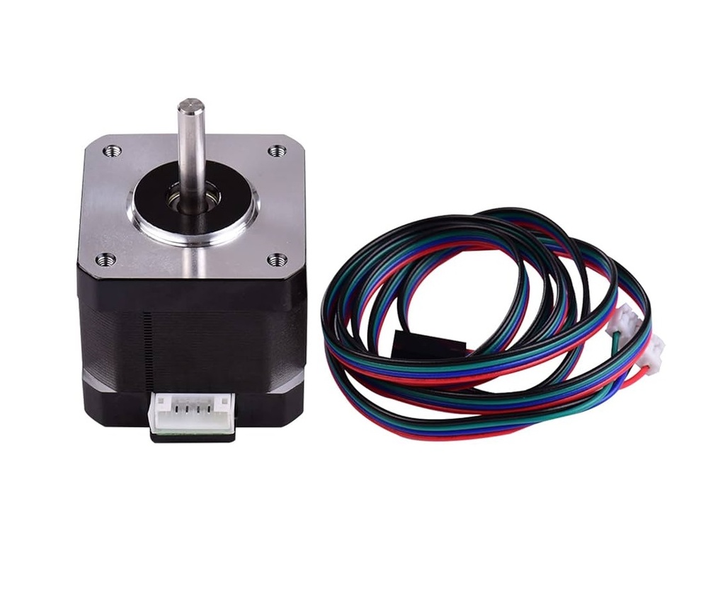 Stepper Motor 17HS4401S 42 Steps Black For 3D Printer With Cable