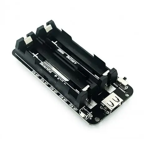 Battery Charging Module 2Ch With Battery Holder and Protection for 18650 Lithium-ion