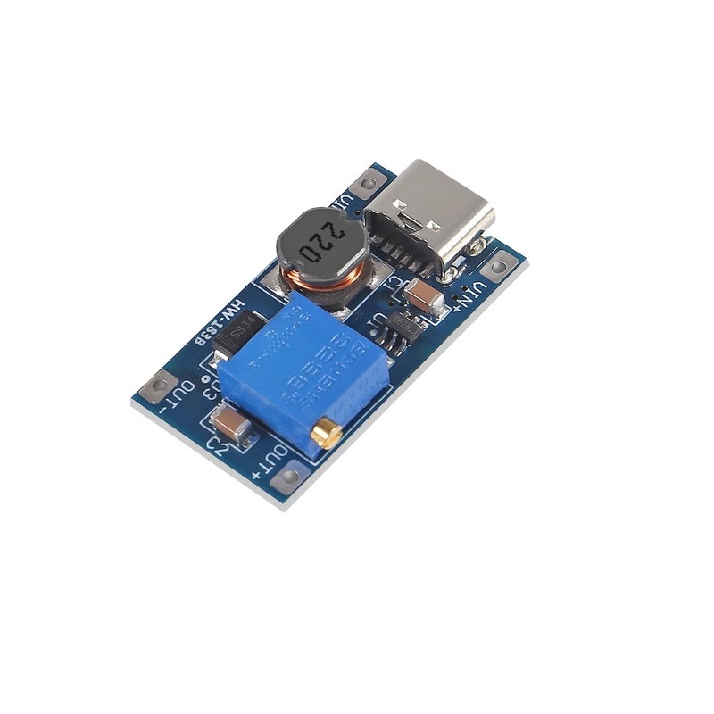 DC-DC Voltage Boost Converter With Type-C USB MT3608