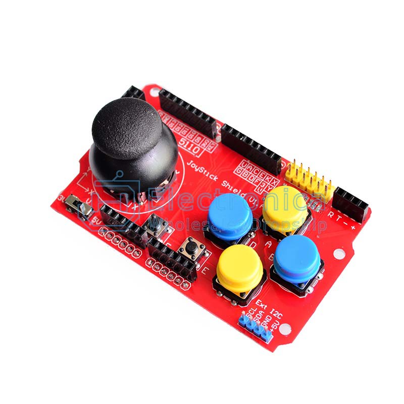 Joystick Shield (PS2 + 4Buttons) For Arduino Robotics