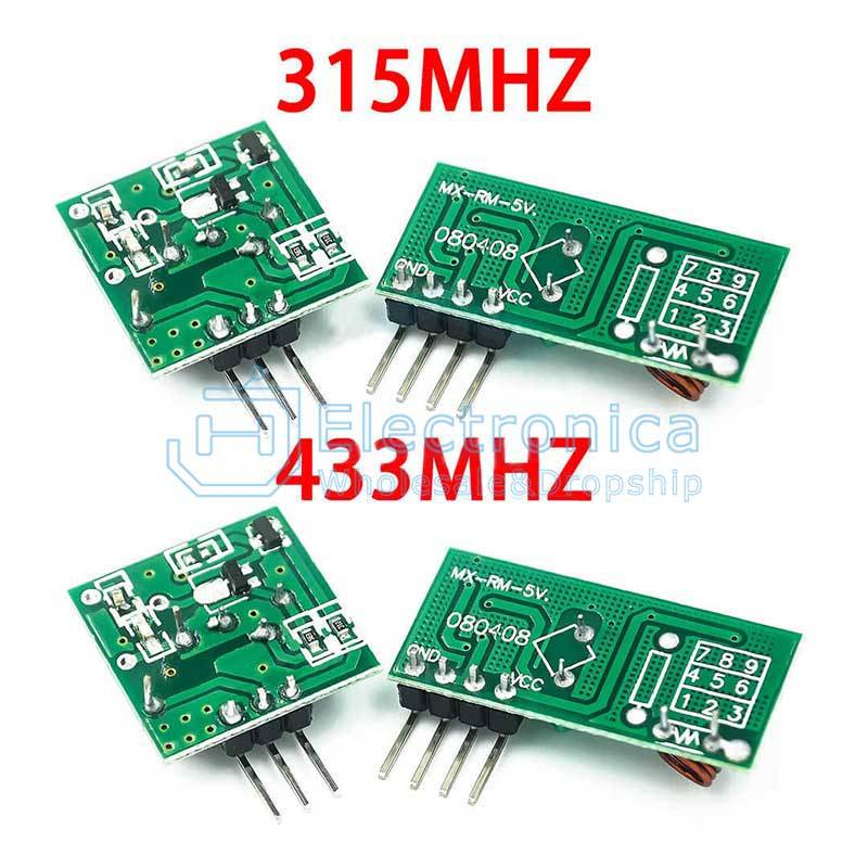 Wireless Transmitter and Receiver Modules 433Mhz RF Kit