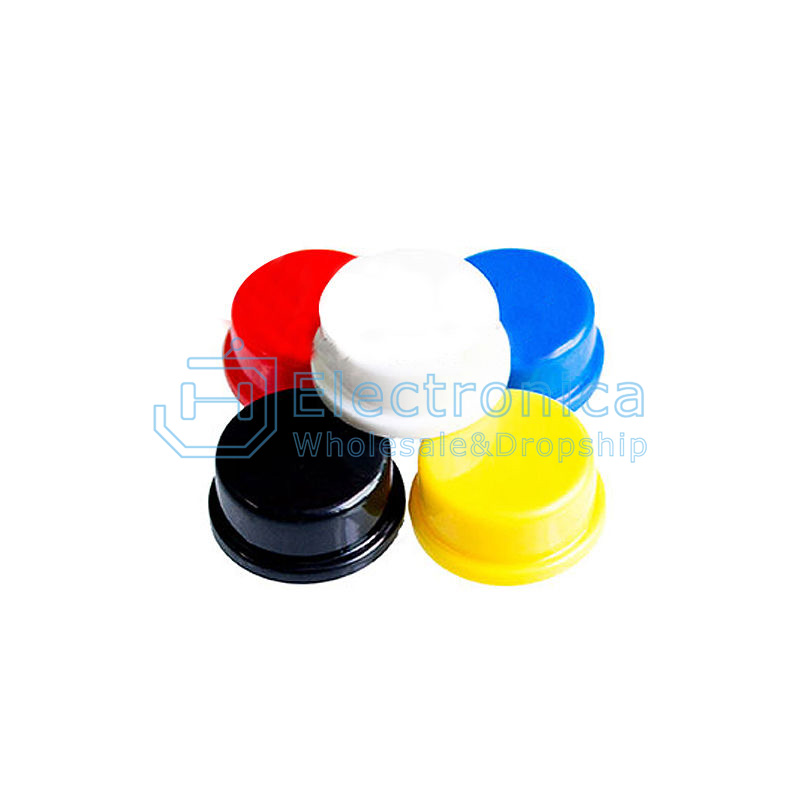 Push Button Tactile Switch with White Tact Cap for Arduino