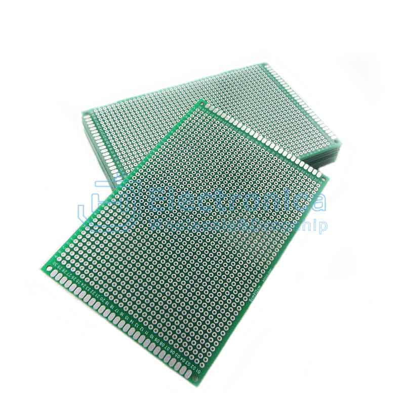 Prototype Double Side PCB 8x12 cm Universal Board Green (Per Piece)
