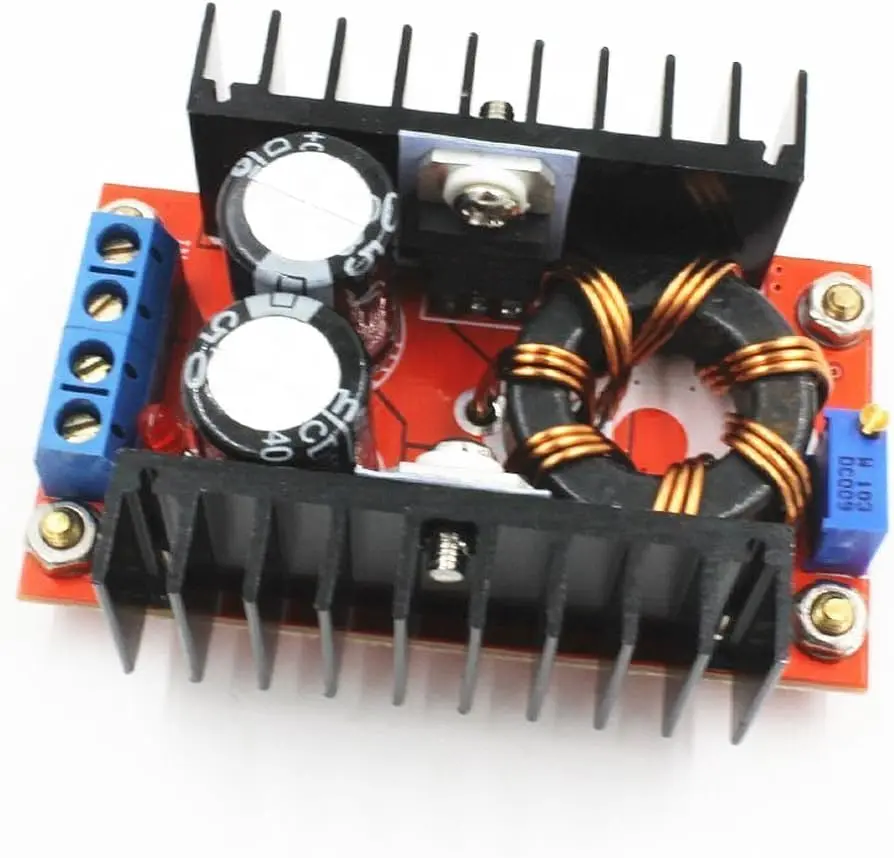 DC-DC Boost Converter Step Up Power Module 150W 10-32V to 12-35V (w/ Copper Pillar)