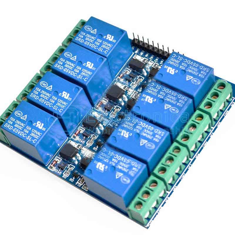 Relay Module Board 8 channel 5V 2Rows with Optocoupler